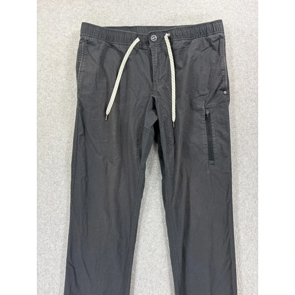 Vuori Ripstop Climbing Hiking Organic Cotton Pants (Men's‎ Large) Gray